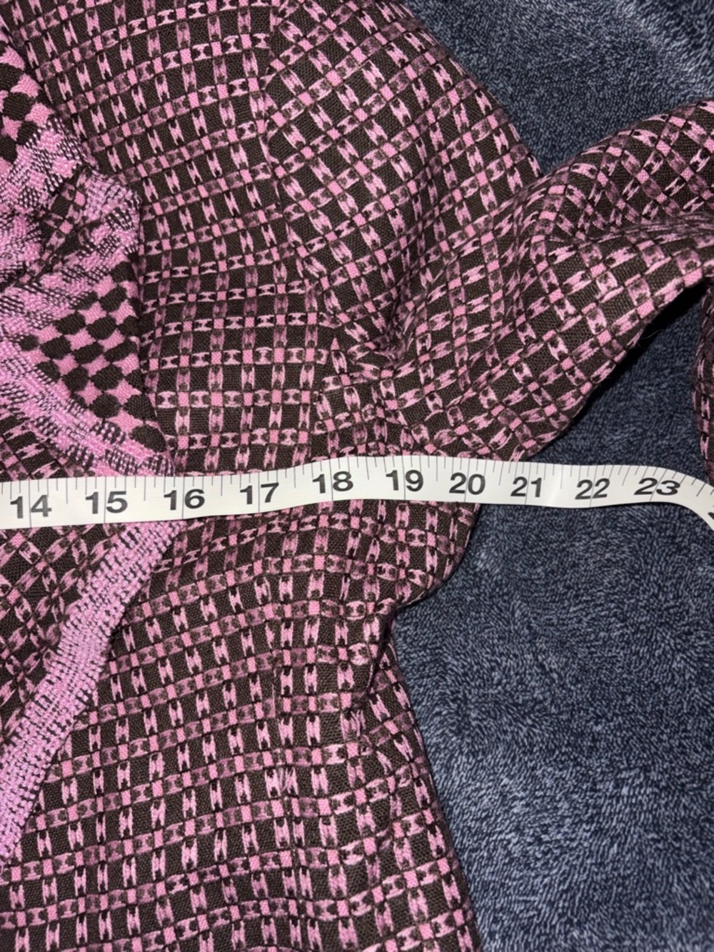 NWT Pink & Brown Tweed Ruffle-Trim Jacket/Blazer - Picture 6 of 6
